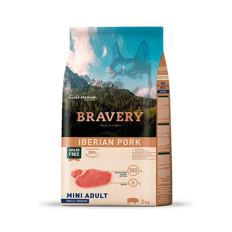 Bravery Mini Adulto Iberian Pork 2 KG