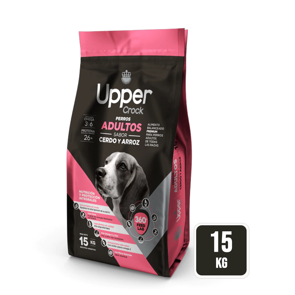 Upper Crock Perros Adultos Cerdo Y Arroz 15kg