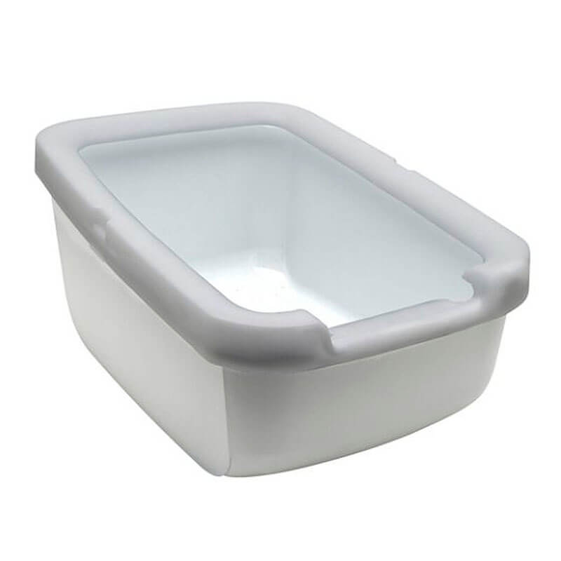 Catit Baño Grande Borde Grueso Gris