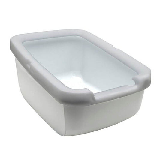 Catit Baño Grande Borde Grueso Gris