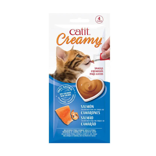 Catit Creamy Salmon Camarones 40 GR