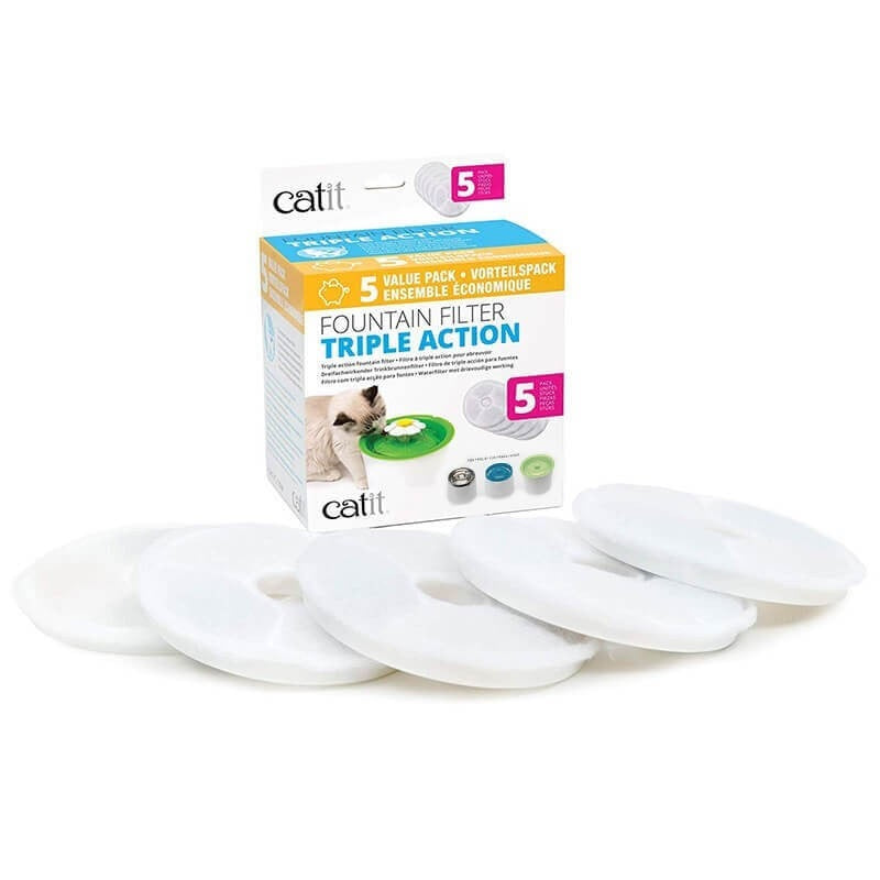 Catit Filtro Fuente Triple Accion 5un