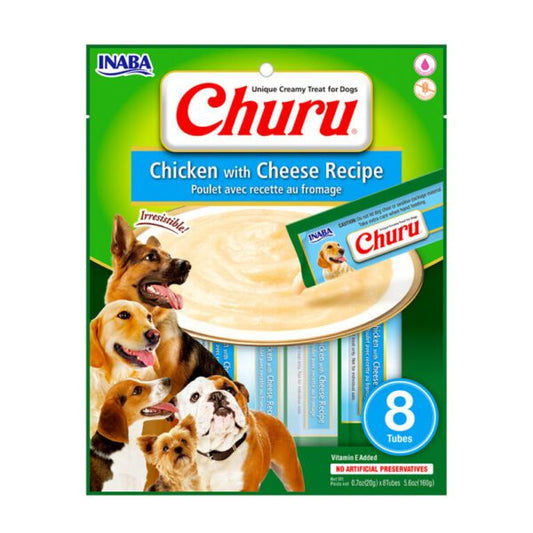 Churu Dog Chicken With Cheese 8 Tubes