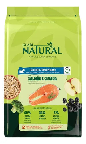 Guabi Nat Perro Adulto Raza Mini Y Peq Salmon Y Cebada 2.5kg
