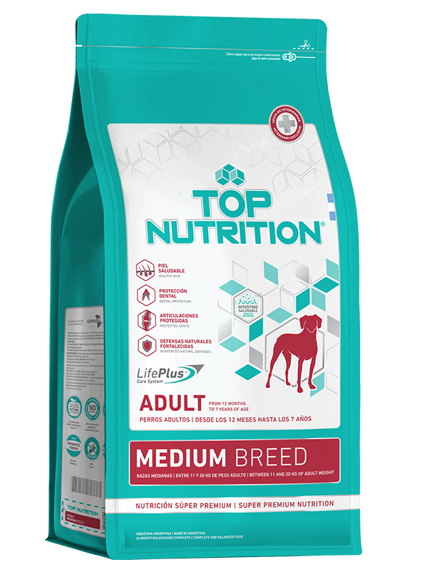 Top Nutrition Adulto Raza Mediana 15 KG